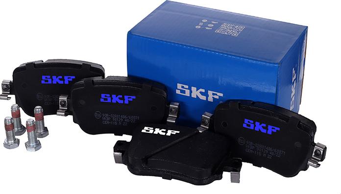 SKF VKBP 90129 - Тормозные колодки, дисковые, комплект autospares.lv