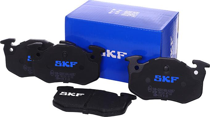 SKF VKBP 90120 - Тормозные колодки, дисковые, комплект autospares.lv