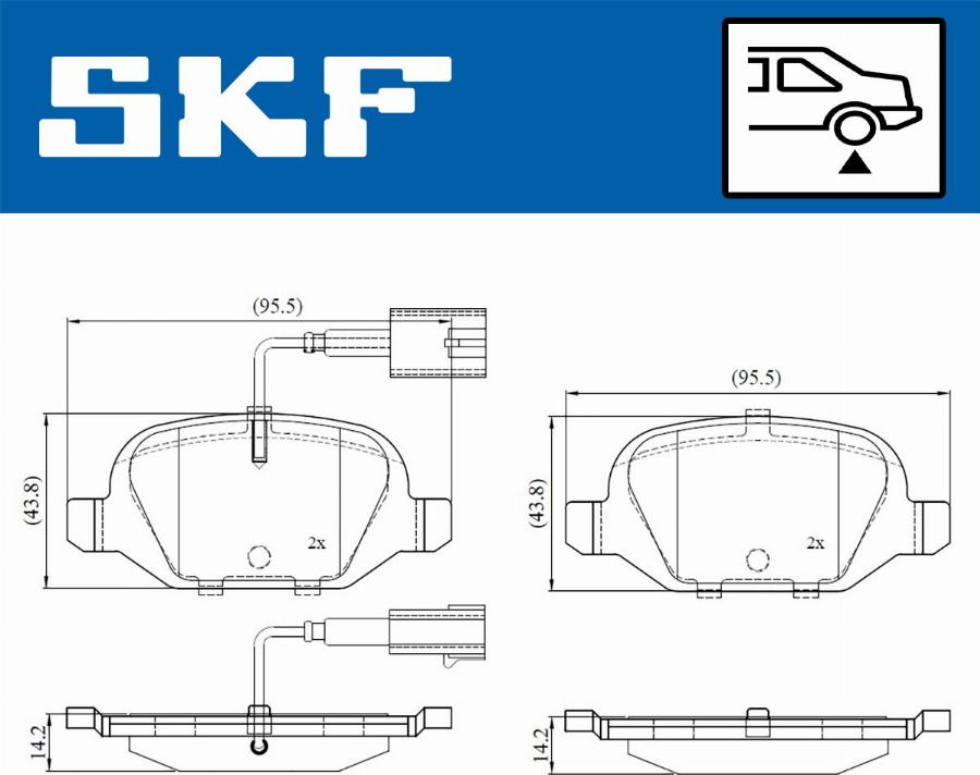 SKF VKBP 90391 E - Тормозные колодки, дисковые, комплект autospares.lv