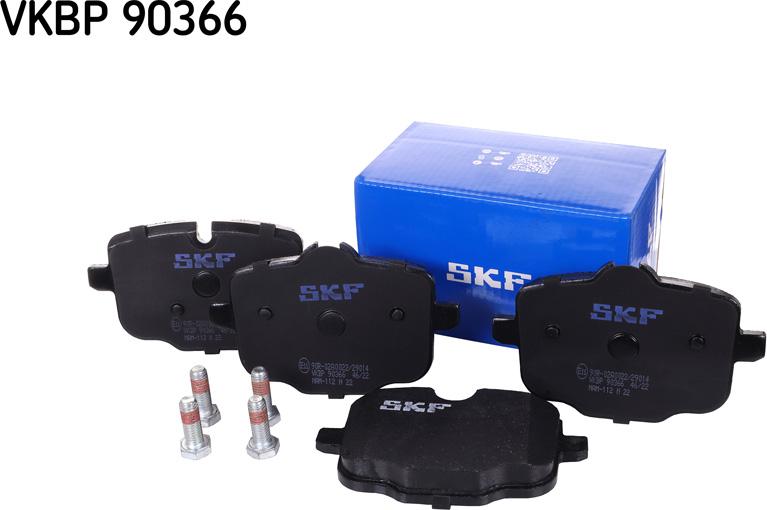 SKF VKBP 90366 - Тормозные колодки, дисковые, комплект autospares.lv