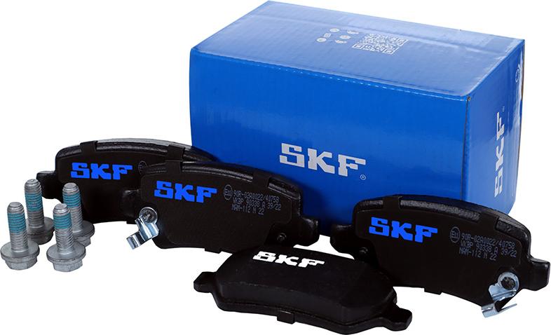 SKF VKBP 90338 A - Тормозные колодки, дисковые, комплект autospares.lv