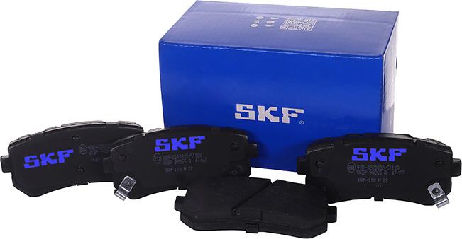 SKF VKBP 90265 A - Тормозные колодки, дисковые, комплект autospares.lv