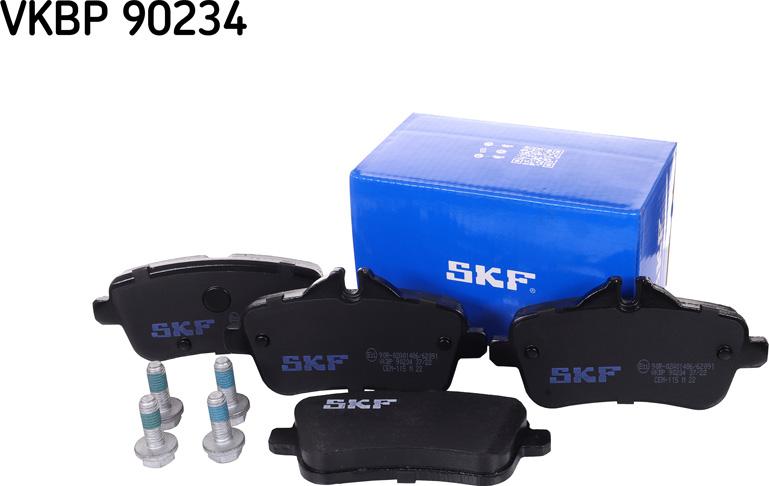 SKF VKBP 90234 - Тормозные колодки, дисковые, комплект autospares.lv