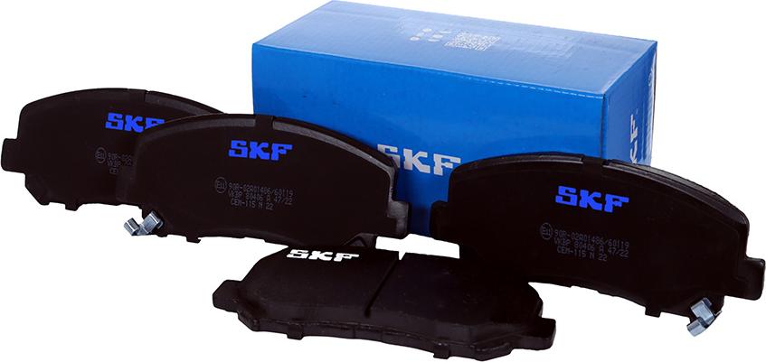 SKF VKBP 80406 A - Тормозные колодки, дисковые, комплект autospares.lv