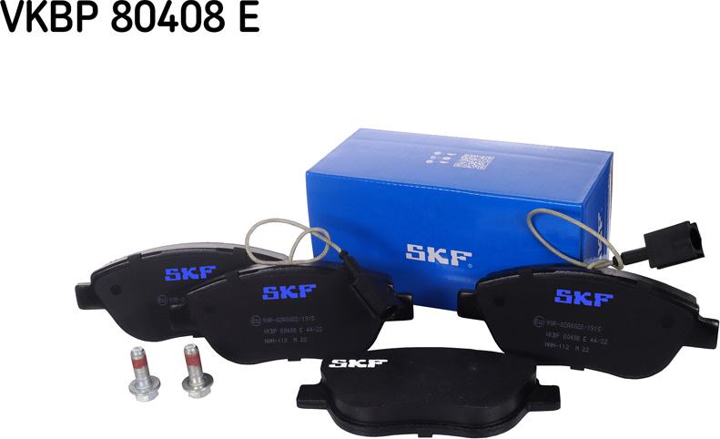 SKF VKBP 80408 E - Тормозные колодки, дисковые, комплект autospares.lv