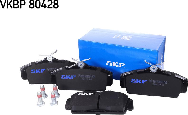 SKF VKBP 80428 - Тормозные колодки, дисковые, комплект autospares.lv