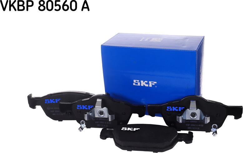 SKF VKBP 80560 A - Тормозные колодки, дисковые, комплект autospares.lv