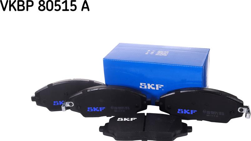 SKF VKBP 80515 A - Тормозные колодки, дисковые, комплект autospares.lv