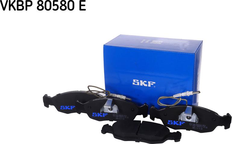 SKF VKBP 80580 E - Тормозные колодки, дисковые, комплект autospares.lv