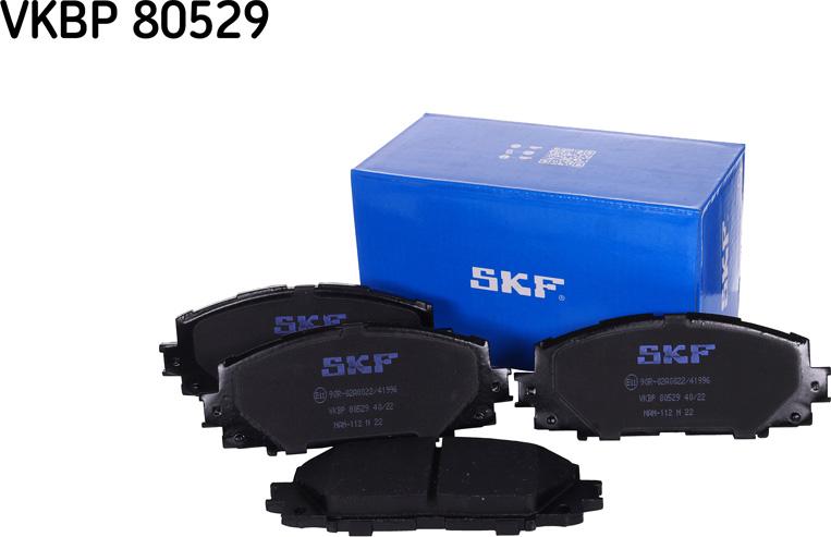 SKF VKBP 80529 - Тормозные колодки, дисковые, комплект autospares.lv