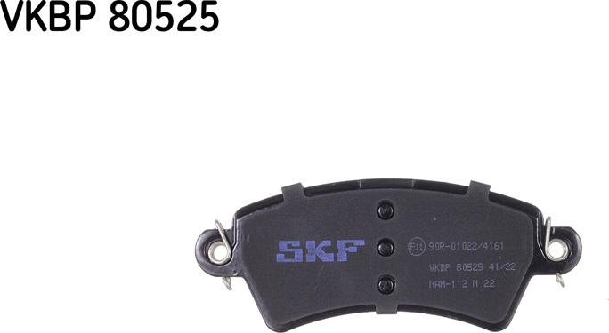 SKF VKBP 80525 - Тормозные колодки, дисковые, комплект autospares.lv