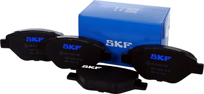 SKF VKBP 80608 - Тормозные колодки, дисковые, комплект autospares.lv