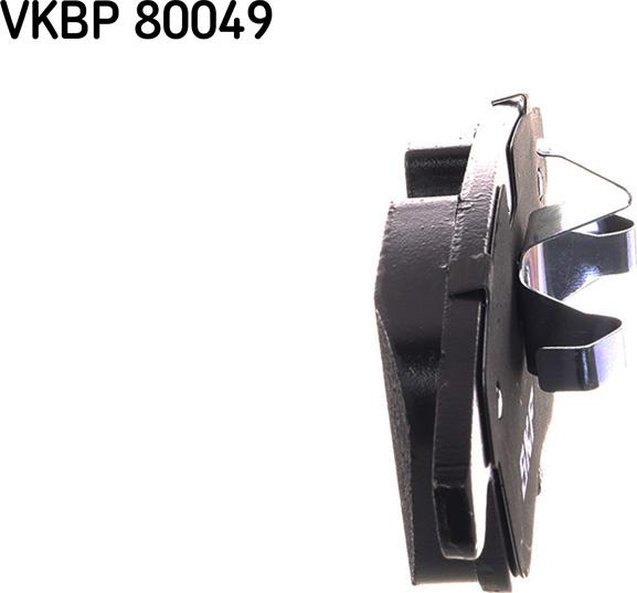 SKF VKBP 80049 - Тормозные колодки, дисковые, комплект autospares.lv