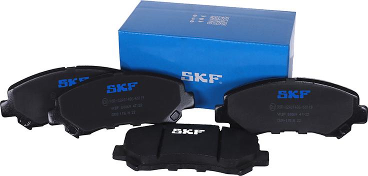 SKF VKBP 80069 - Тормозные колодки, дисковые, комплект autospares.lv