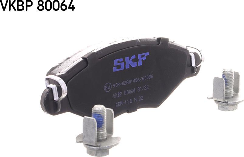 SKF VKBP 80064 - Тормозные колодки, дисковые, комплект autospares.lv