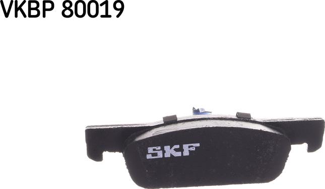 SKF VKBP 80019 - Тормозные колодки, дисковые, комплект autospares.lv