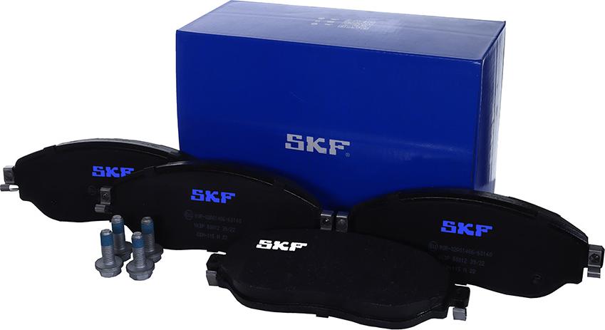 SKF VKBP 80012 - Тормозные колодки, дисковые, комплект autospares.lv
