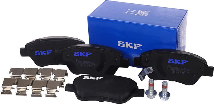 SKF VKBP 80017 A - Тормозные колодки, дисковые, комплект autospares.lv