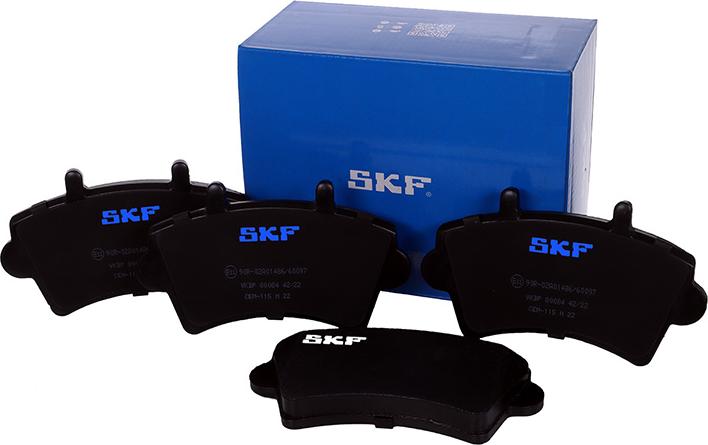 SKF VKBP 80084 - Тормозные колодки, дисковые, комплект autospares.lv