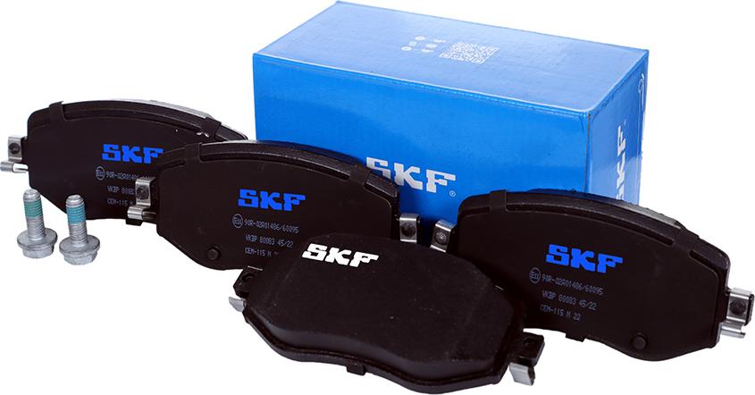 SKF VKBP 80083 - Тормозные колодки, дисковые, комплект autospares.lv