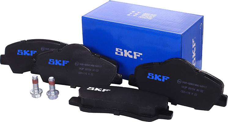 SKF VKBP 80154 - Тормозные колодки, дисковые, комплект autospares.lv