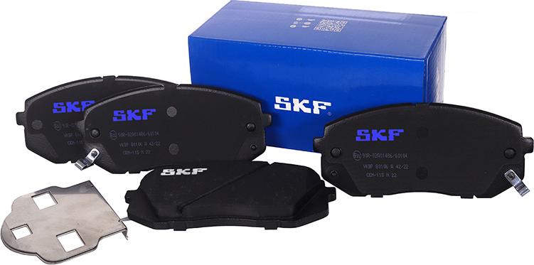 SKF VKBP 80106 A - Тормозные колодки, дисковые, комплект autospares.lv