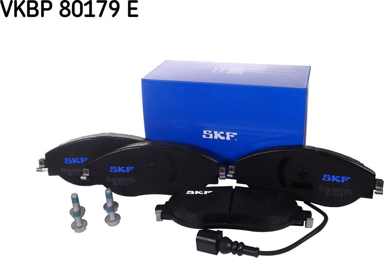 SKF VKBP 80179 E - Тормозные колодки, дисковые, комплект autospares.lv