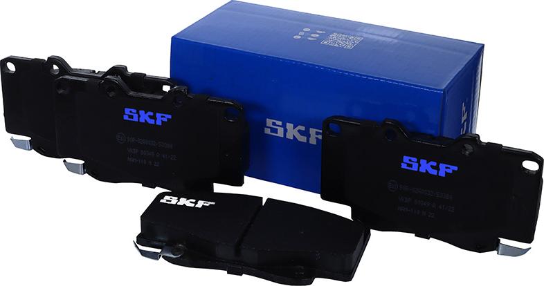 SKF VKBP 80349 A - Тормозные колодки, дисковые, комплект autospares.lv