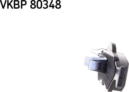 SKF VKBP 80348 - Тормозные колодки, дисковые, комплект autospares.lv