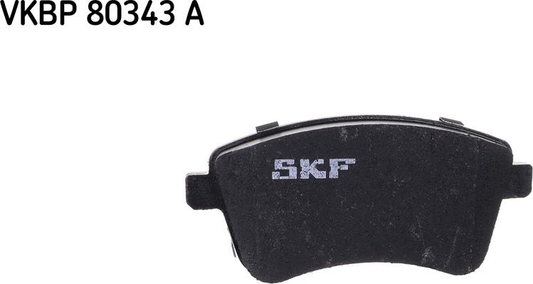 SKF VKBP 80343 A - Тормозные колодки, дисковые, комплект autospares.lv