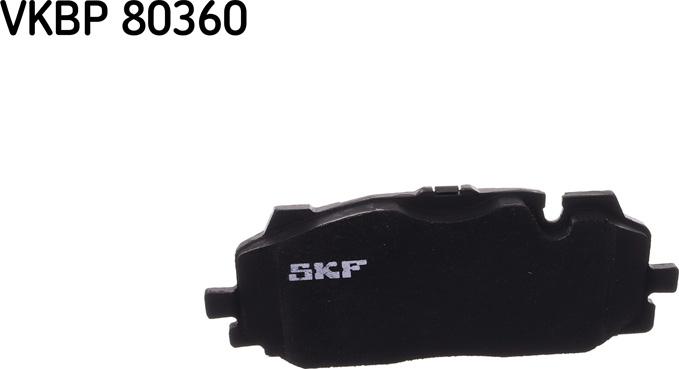 SKF VKBP 80360 - Тормозные колодки, дисковые, комплект autospares.lv