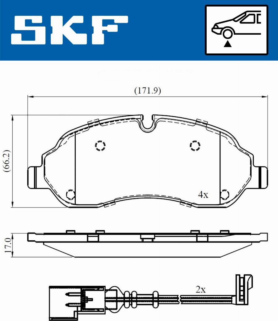 SKF VKBP 80377 E - Тормозные колодки, дисковые, комплект autospares.lv