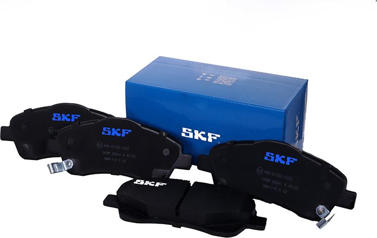 SKF VKBP 80241 A - Тормозные колодки, дисковые, комплект autospares.lv