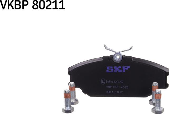 SKF VKBP 80211 - Тормозные колодки, дисковые, комплект autospares.lv