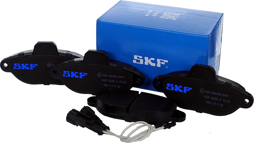 SKF VKBP 80284 E - Тормозные колодки, дисковые, комплект autospares.lv