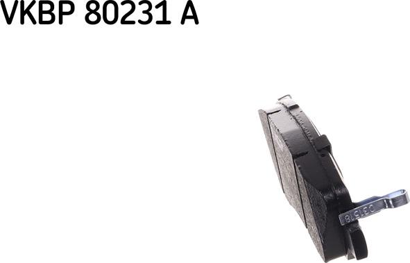 SKF VKBP 80231 A - Тормозные колодки, дисковые, комплект autospares.lv