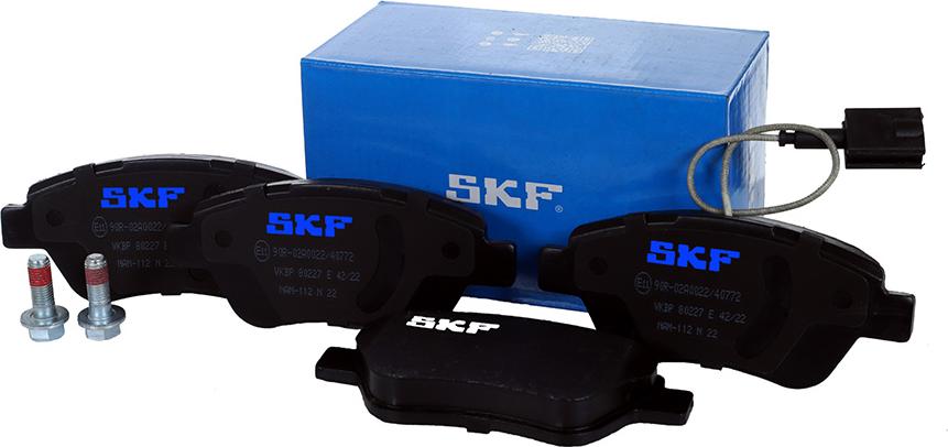 SKF VKBP 80227 E - Тормозные колодки, дисковые, комплект autospares.lv
