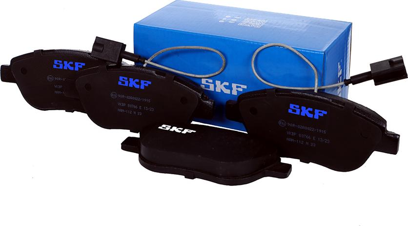 SKF VKBP 80766 E - Тормозные колодки, дисковые, комплект autospares.lv