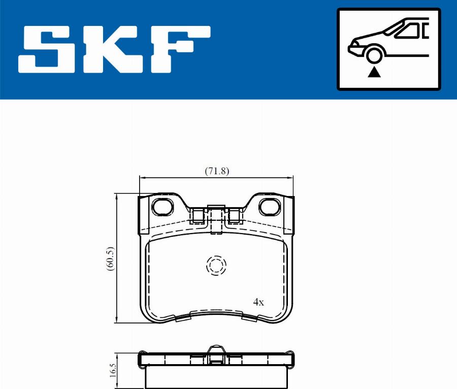 SKF VKBP 81013 - Тормозные колодки, дисковые, комплект autospares.lv