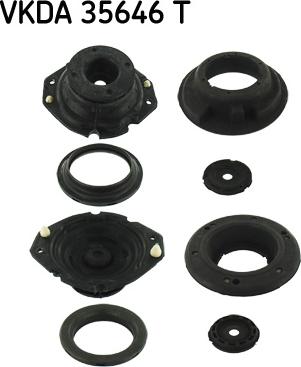 SKF VKDA 35646 T - Опора стойки амортизатора, подушка autospares.lv