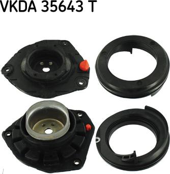 SKF VKDA 35643 T - Опора стойки амортизатора, подушка autospares.lv