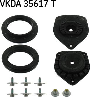 SKF VKDA 35617 T - Опора стойки амортизатора, подушка autospares.lv