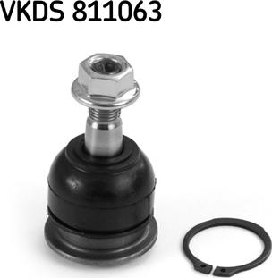 SKF VKDS 811063 - Шаровая опора, несущий / направляющий шарнир autospares.lv