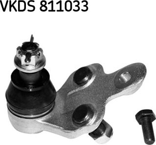 SKF VKDS 811033 - Шаровая опора, несущий / направляющий шарнир autospares.lv