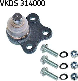 SKF VKDS 314000 - Шаровая опора, несущий / направляющий шарнир autospares.lv