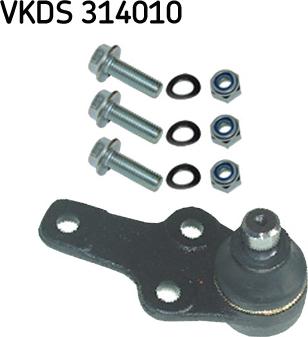 SKF VKDS 314010 - Шаровая опора, несущий / направляющий шарнир autospares.lv