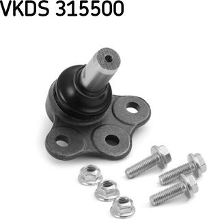 SKF VKDS 315500 - Шаровая опора, несущий / направляющий шарнир autospares.lv