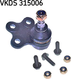 SKF VKDS 315006 - Шаровая опора, несущий / направляющий шарнир autospares.lv