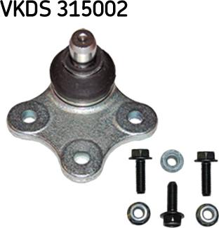 SKF VKDS 315002 - Шаровая опора, несущий / направляющий шарнир autospares.lv