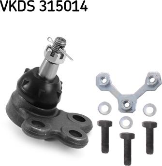 SKF VKDS 315014 - Шаровая опора, несущий / направляющий шарнир autospares.lv